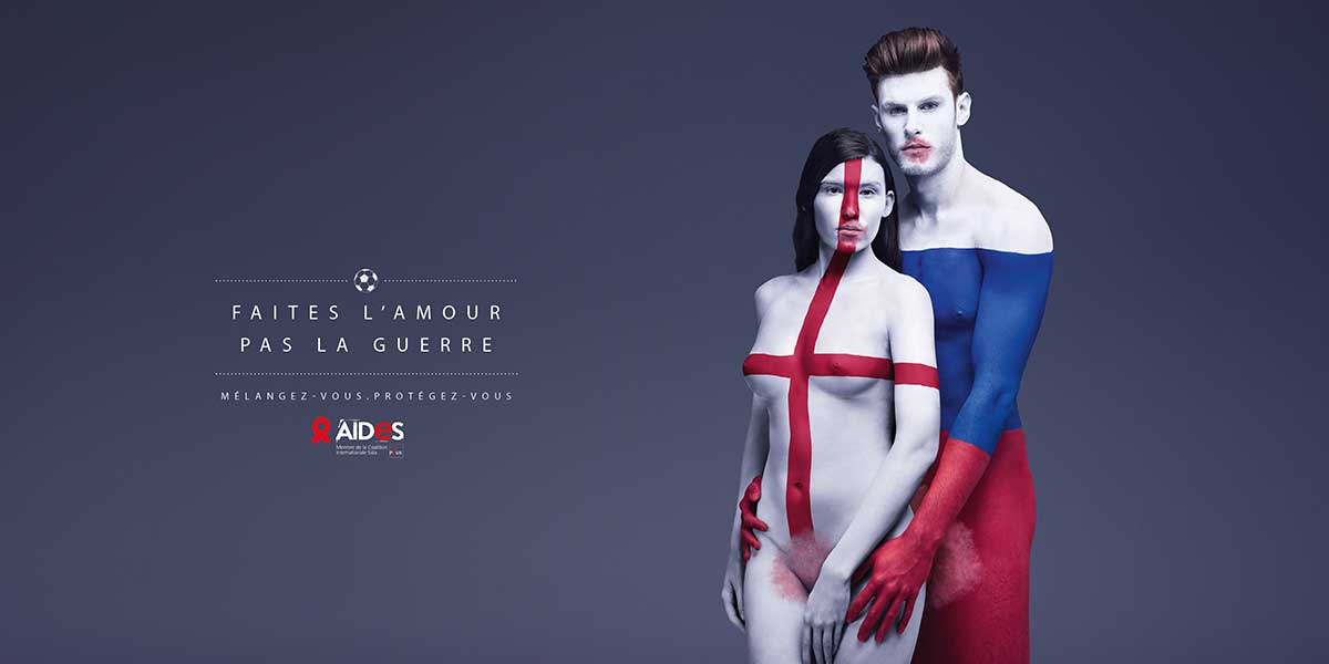 Euro 2016 campagne de AIDES Colors of Love