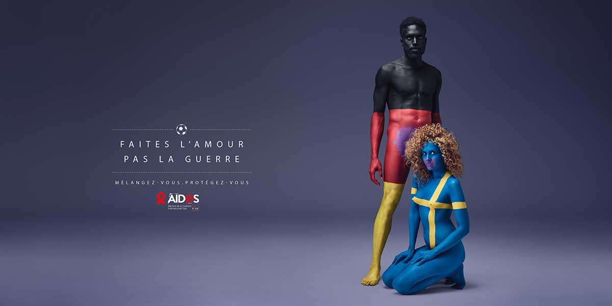 Euro 2016 campagne de AIDES Colors of Love