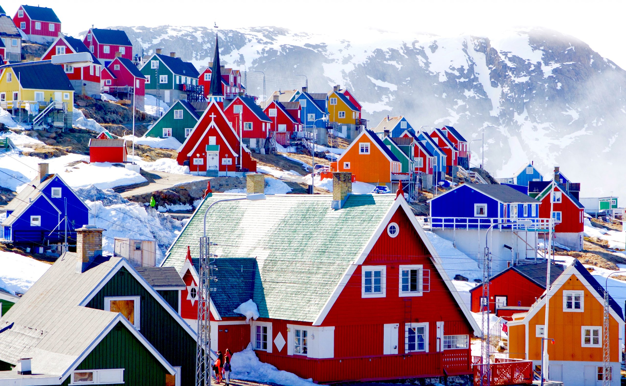 Гренландия деревня Нуук достопримечательности