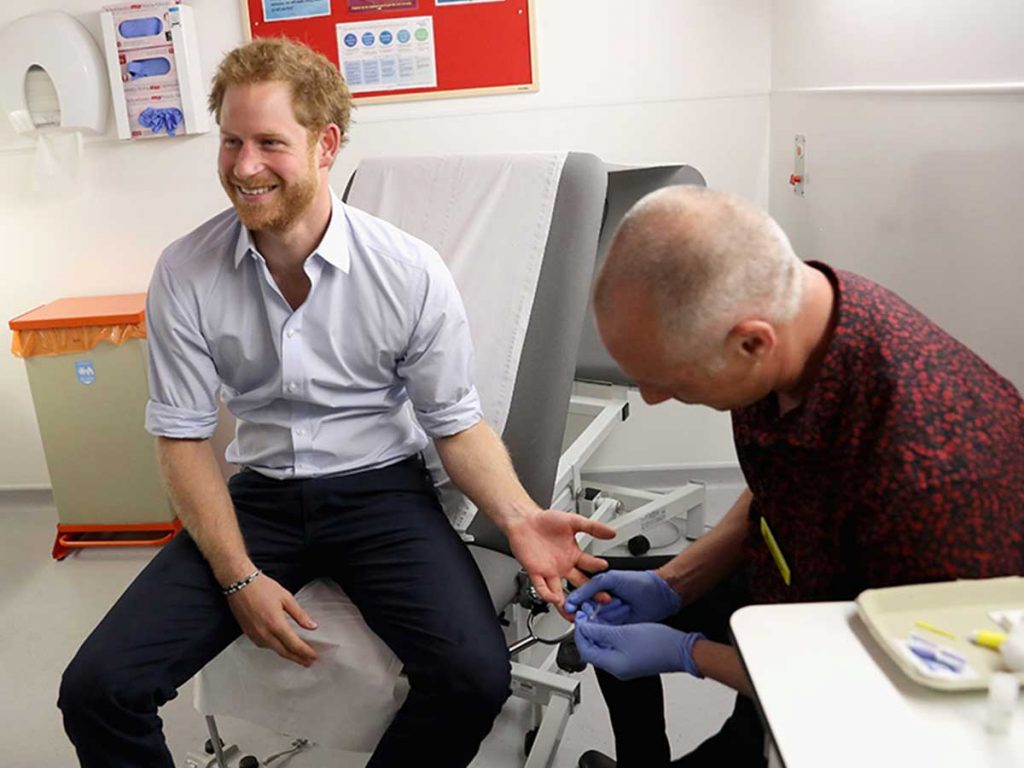 prince Harry dépistage VIH en live