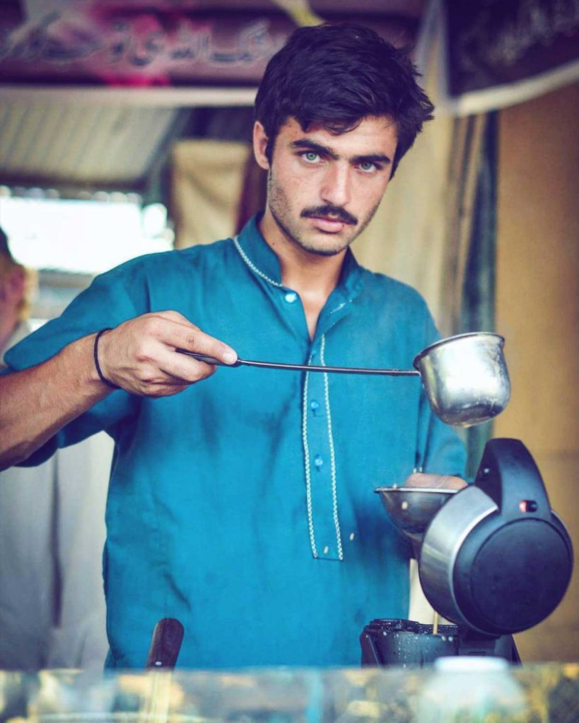 Arshad vendeur de thé pakistanais