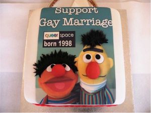 Belfast couple de pâtissiers gâteau mariage gay