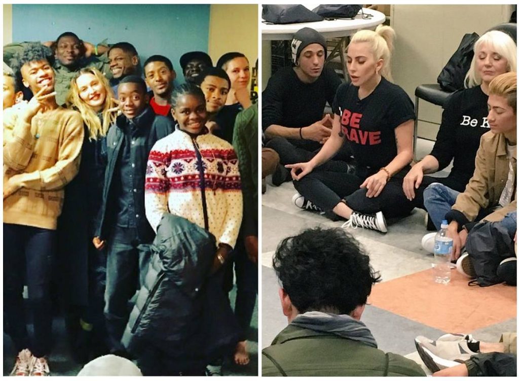 Lady Gaga Madonna Ali Forney Center centre d'hébergement jeunes LGBT
