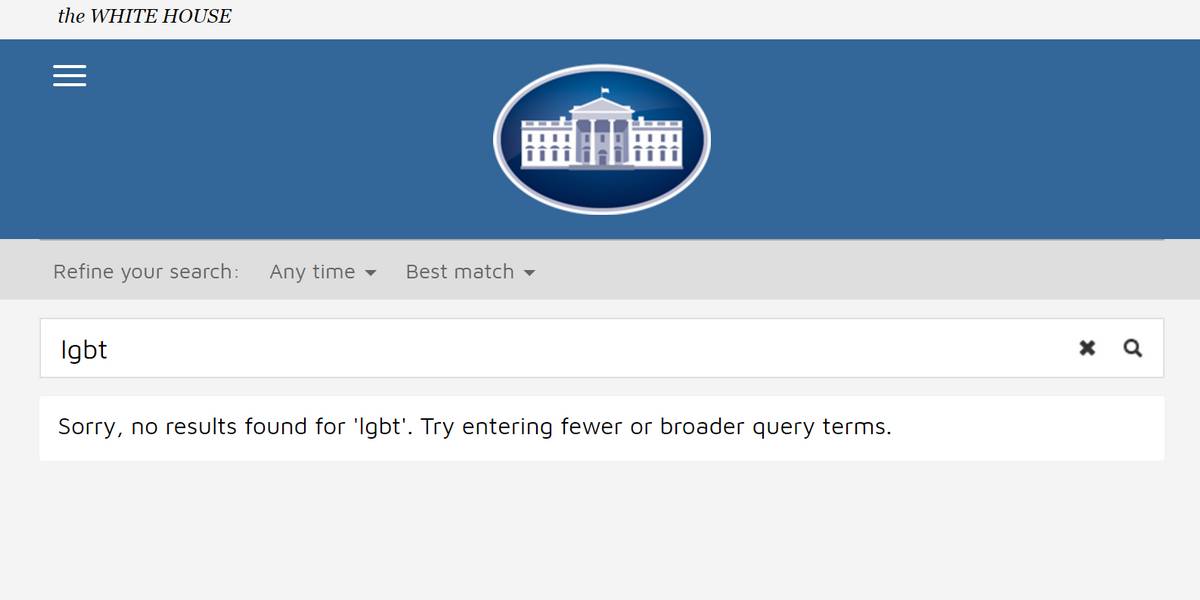 Donald Trump site de la Maison Blanche