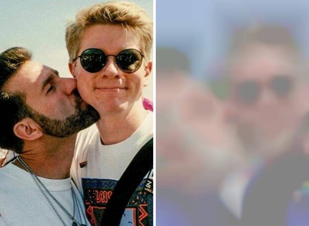 un couple gay fait le buzz photo de Pride 24 ans après