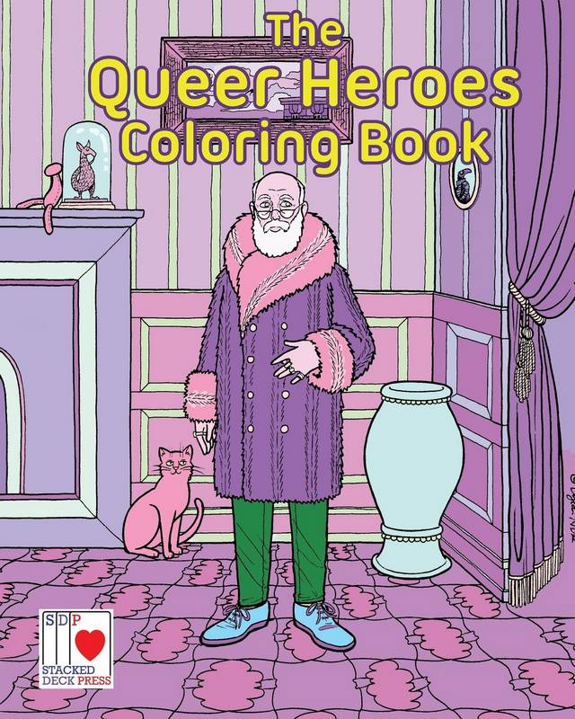 Un livre de coloriage rempli d'icônes queers méconnues