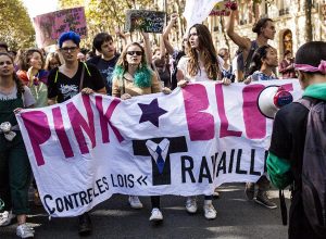 Pink bloc Collectif des Féministes Révolutionnaires Act Up-Paris