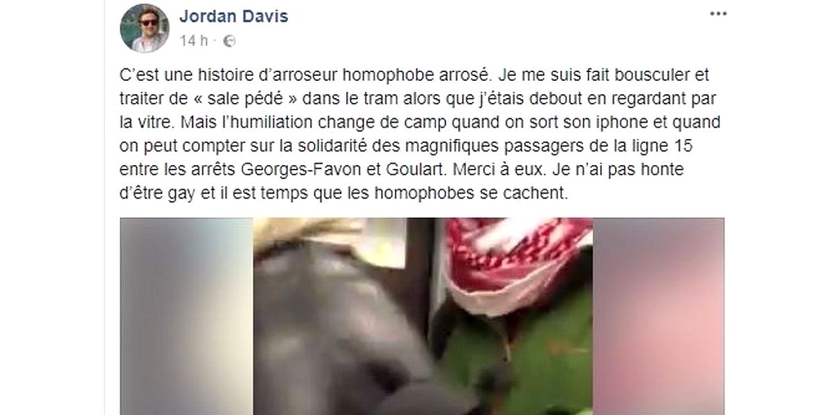 Genève Jordan Davis insultes homophobes