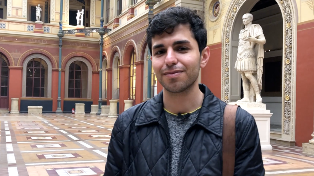 Omid Shahand, réfugié LGBT, aux beaux-arts de Paris