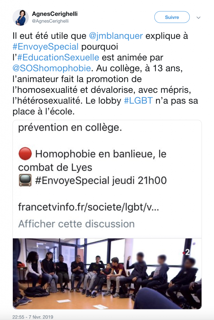 EXCLU TÊTU - Dépôt de plainte de SOS Homophobie et Aides contre Agnès Cerighelli