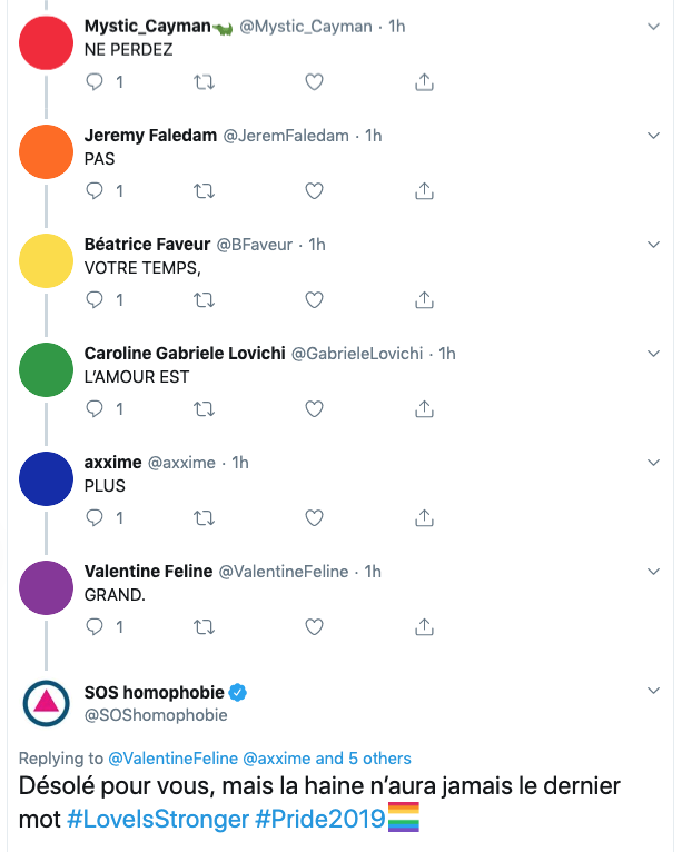 SOS Homophobie a trouvé la meilleure réponse contre la haine sur Twitter