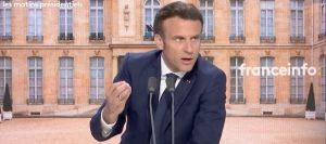 Emmanuel Macron était sur franceinfo ce 15 avril 2022