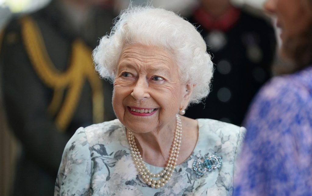 La reine Elizabeth II d'Angleterre l'été d'avant sa mort, le 15 juillet 2022.