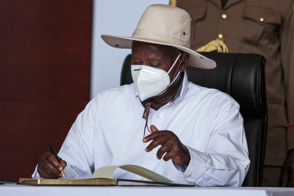 Yoweri Museveni, président de l'Ouganda