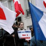 Civitas, lors d'une manifestation le 4 avril 2013 contre le mariage pour tous