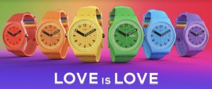 La collection Pride de montres Swatch aux couleurs du drapeau LGBT