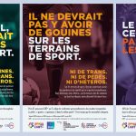 Campagne de sensibilisation aux LGBT-phobies dans le milieu sportif.