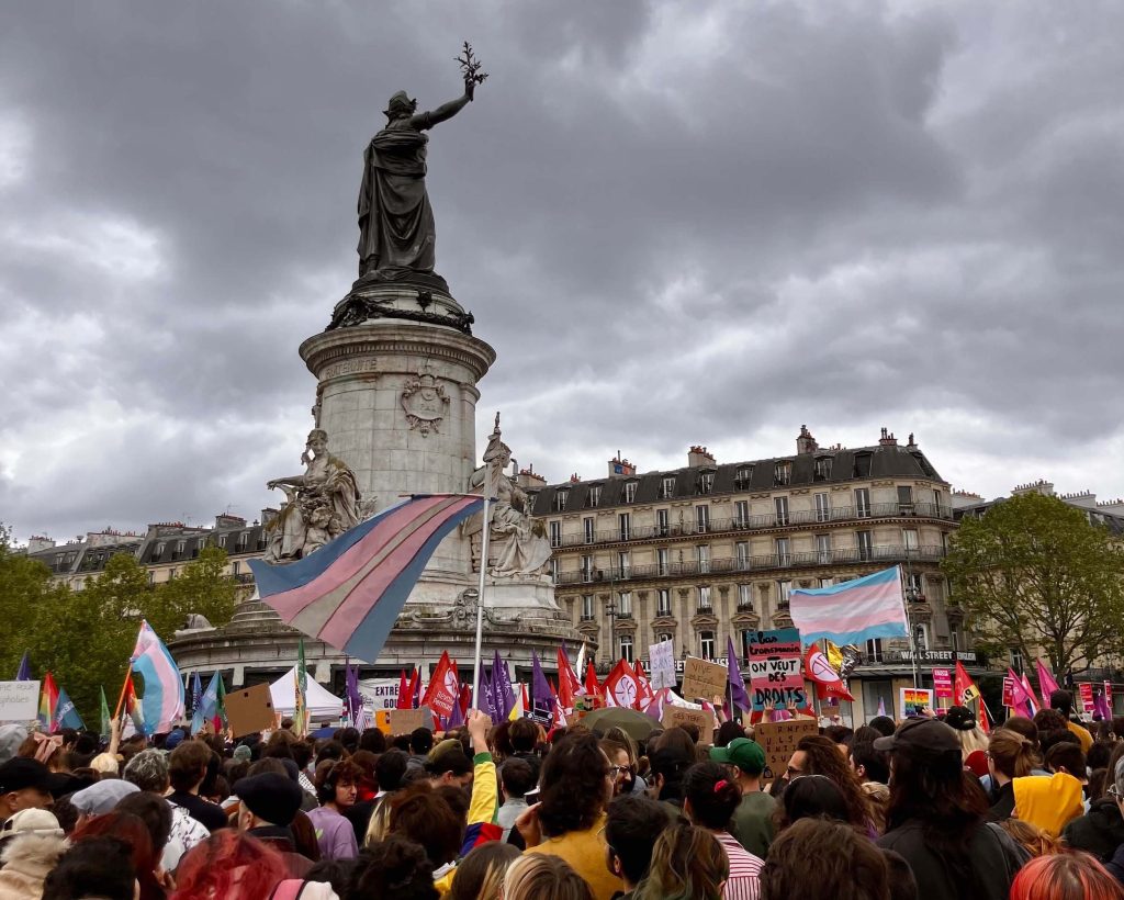 Manifestation "Riposte Trans" du dimanche 5 mai 2024 à Paris.
