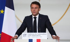 Emmanuel Macron à la Conférence des ambassadrices et ambassadeurs