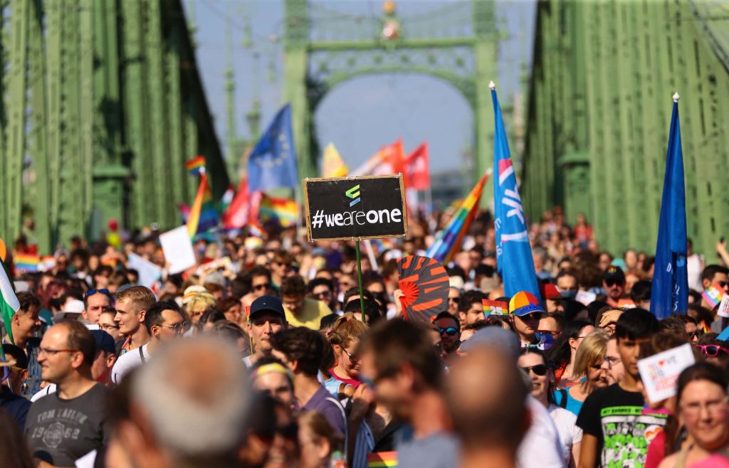 La Pride LGBT de Budapest en 2021.