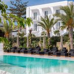 L'hôtel Axel Beach de Mykonos, Grèce.