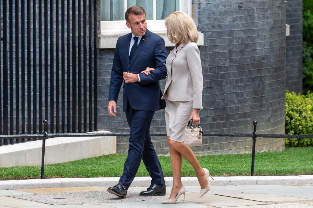 Brigitte et Emmanuel Macron.